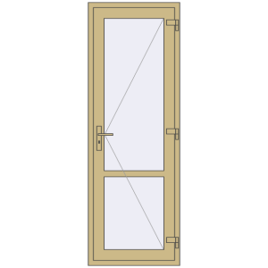 Купити Внутрішні двері 750x2150 мм Altest RAL 1000 Green beige з двох сторін