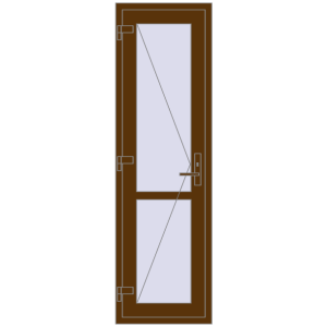 Купити Внутрішні двері 600x2006 мм REHAU Т94/60 WALNUT з двох сторін