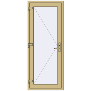Купити Внутрішні двері 800x2000 мм Altest RAL 1000 Green beige з двох сторін