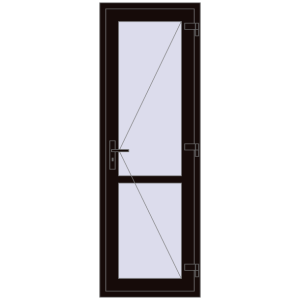 Купити Внутрішні двері 700x2050 мм REHAU Т94/60 BLACK_BROWN з двох сторін