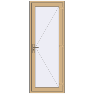 Купити Внутрішні двері 800x2100 мм Altest RAL 1001 Beige з двох сторін