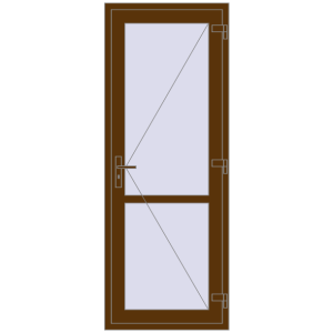 Купити Внутрішні двері 800x2120 мм REHAU Z74/60 WALNUT з двох сторін