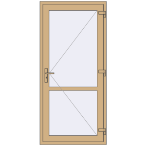 Купити Внутрішні двері 950x2050 мм Altest RAL 1001 Beige з двох сторін