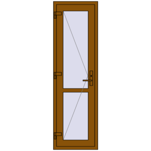 Купити Внутрішні двері 600x2006 мм REHAU Т94/60 GOLDEN OAK з двох сторін