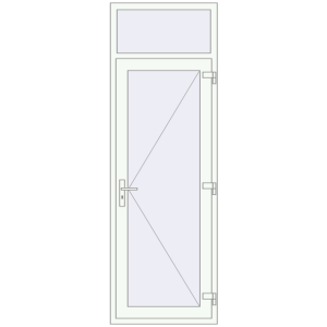 Купити Внутрішні двері 800x2400 мм Altest RAL 1003 Signal yellow ззовні