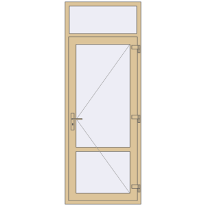 Купити Внутрішні двері 900x2400 мм Altest RAL 1014 Ivory з двох сторін