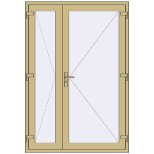Купити Внутрішні двері 1400x2050 мм Altest RAL 1000 Green beige з двох сторін