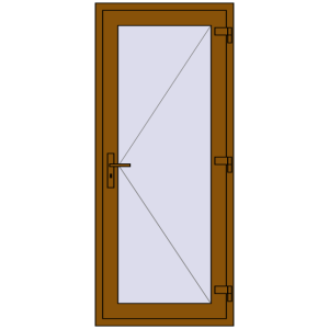 Купити Внутрішні двері 800x1870 мм REHAU Т94/60 GOLDEN OAK з двох сторін