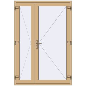 Купити Внутрішні двері 1400x2050 мм Altest RAL 1001 Beige з двох сторін