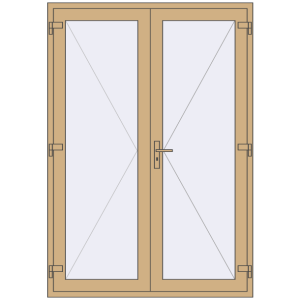 Купити Внутрішні двері 1500x2150 мм Altest RAL 1001 Beige з двох сторін