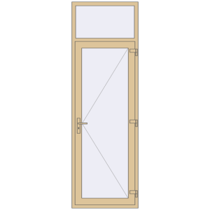 Купити Внутрішні двері 870x2700 мм Altest RAL 1014 Ivory з двох сторін