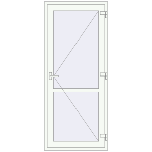 Купити Внутрішні двері 900x2100 мм REHAU Т94/60 Білий (RAL 9016) з двох сторін