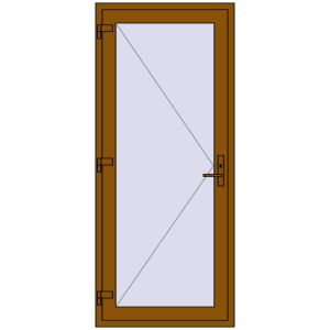 Купити Внутрішні двері 900x2100 мм REHAU Т94/60 GOLDEN OAK з двох сторін