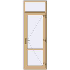 Купити Внутрішні двері 800x2400 мм Altest RAL 1001 Beige з двох сторін