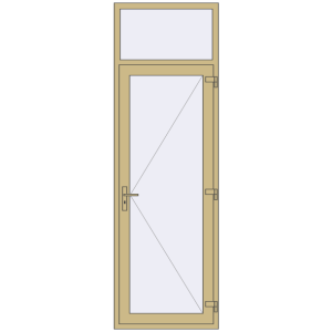 Купити Внутрішні двері 875x2725 мм Altest RAL 1000 Green beige з двох сторін