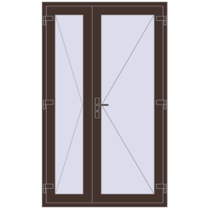 Купити Внутрішні двері 1250x2050 мм Altest RAL 8017 Chocolate brown з двох сторін