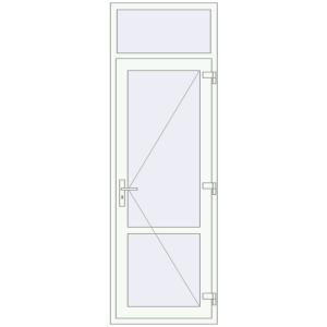 Купити Внутрішні двері 800x2400 мм Altest RAL 9016 Traffic white з двох сторін