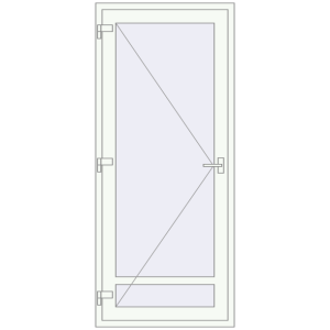 Купити Внутрішні двері 900x2100 мм REHAU Т94/60 Білий (RAL 9016) з двох сторін