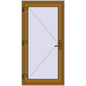Купити Внутрішні двері 900x1800 мм REHAU Z74/60 LIGHT_OAK з двох сторін