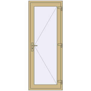 Купити Внутрішні двері 800x2100 мм Altest RAL 1000 Green beige з двох сторін
