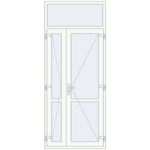 Купити Внутрішні двері 1130x2730 мм Altest RAL 9016 Traffic white з двох сторін