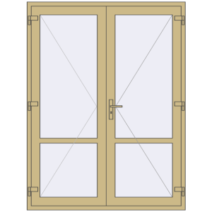 Купити Внутрішні двері 1600x2100 мм Altest RAL 1000 Green beige з двох сторін