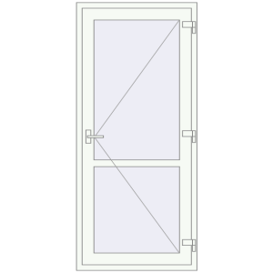Купити Внутрішні двері 900x2000 мм REHAU Т94/60 Білий (RAL 9016) з двох сторін