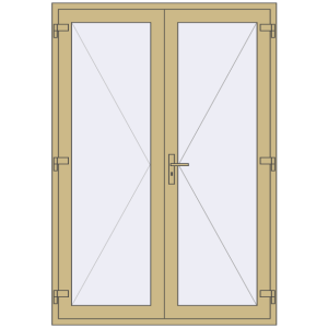 Купити Внутрішні двері 1500x2150 мм Altest RAL 1000 Green beige з двох сторін