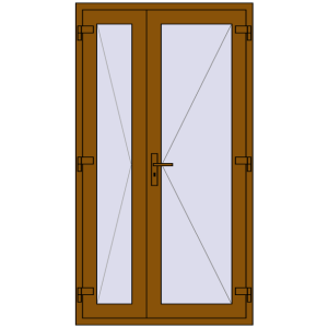 Купити Внутрішні двері 1100x1995 мм REHAU Т94/60 GOLDEN OAK з двох сторін