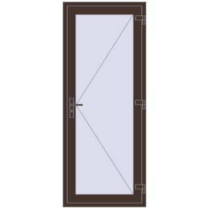 Купити Внутрішні двері 850x2100 мм Altest RAL 8017 Chocolate brown з двох сторін