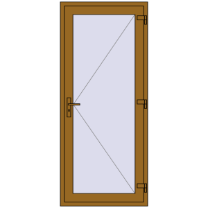 Купити Внутрішні двері 900x2100 мм REHAU Z74/60 LIGHT_OAK з двох сторін