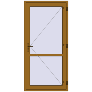 Купити Внутрішні двері 1000x2050 мм REHAU Т94/60 LIGHT_OAK з двох сторін