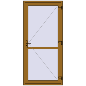 Купити Внутрішні двері 1060x2280 мм REHAU Z74/60 LIGHT_OAK з двох сторін