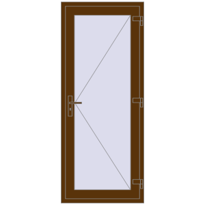 Купити Внутрішні двері 810x1965 мм REHAU Т94/60 WALNUT з двох сторін