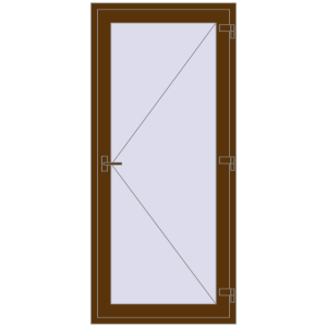 Купити Внутрішні двері 1000x2100 мм REHAU Т94/60 WALNUT з двох сторін