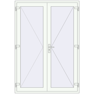Купити Внутрішні двері 1500x2150 мм Altest RAL 1003 Signal yellow ззовні