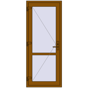Купити Внутрішні двері 800x1950 мм REHAU Z74/60 GOLDEN OAK з двох сторін