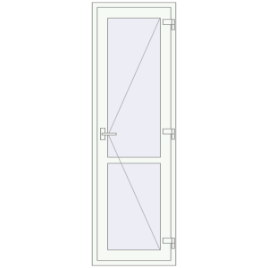 Купити Внутрішні двері 700x2200 мм REHAU Т94/60 Білий (RAL 9016) з двох сторін