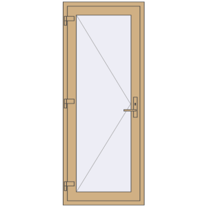 Купити Внутрішні двері 800x2000 мм Altest RAL 1001 Beige з двох сторін