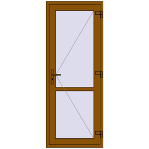 Купити Внутрішні двері 800x2050 мм REHAU Z74/60 GOLDEN OAK з двох сторін