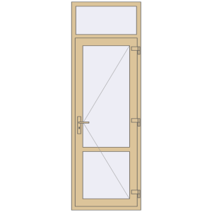 Купити Внутрішні двері 800x2400 мм Altest RAL 1014 Ivory з двох сторін