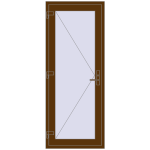 Купити Внутрішні двері 800x2000 мм REHAU Т94/60 WALNUT з двох сторін