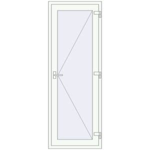 Купити Внутрішні двері 770x2050 мм REHAU Т94/60 Білий (RAL 9016) з двох сторін