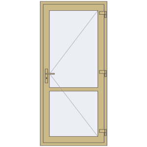 Купити Внутрішні двері 950x2050 мм Altest RAL 1000 Green beige з двох сторін