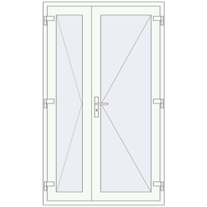 Купити Внутрішні двері 1200x2000 мм REHAU Z74/60 GOLDEN OAK ззовні