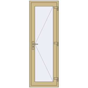 Купити Внутрішні двері 700x2050 мм Altest RAL 1000 Green beige з двох сторін