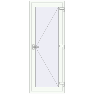 Купити Внутрішні двері 800x2000 мм REHAU Z74/60 Білий (RAL 9016) з двох сторін