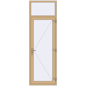 Купити Внутрішні двері 870x2700 мм Altest RAL 1001 Beige з двох сторін