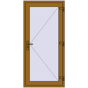 Купити Внутрішні двері 880x1900 мм REHAU Т94/60 LIGHT_OAK з двох сторін