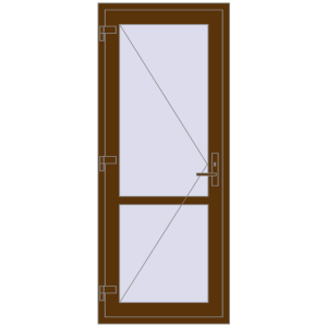 Купити Внутрішні двері 800x1950 мм REHAU Z74/60 WALNUT з двох сторін